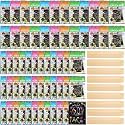 PLUSPOINT Scratch Note Books, 10 Pages Rainbow Scratch Art Book Magic Doodle Scratch Painting Sketch Art Drawing Notepads with Wooden Stylus for Kids Arts and Crafts Perfect Travel Activity (4)
