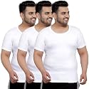 Pluss Tribe - Mens Plus Size Vest - Cotton Men Half Sleeve Round Neck Vest