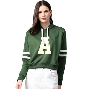 pluss Womens Fleece Hooded Neck Sweatshirt