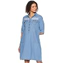 pluss Women39s Georgette A-Line Knee-Length Dress