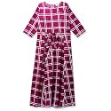 pluss Women39s Georgette A-Line Knee-Length Dress