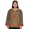 pluss Women39s Regular Fit Top LTP4232-KHAKI-XXL_Beige 2XL