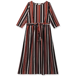 pluss Womens Polyester Classic Maxi Casual Dress