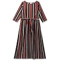 pluss Women39s Polyester Classic Maxi Casual Dress