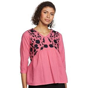 pluss Womens Regular Fit Blouse