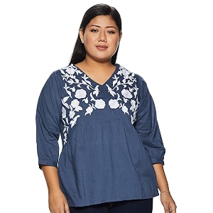 pluss Womens Regular Fit Blouse