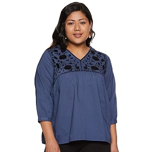 pluss Womens Regular Fit Top