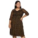 pluss Women39s Synthetic A-Line Maxi Dress