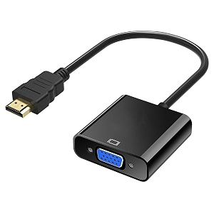 hdmi to vga converter adapter cable black