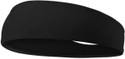 plutoprom Hair - Wide, Quick Dry Running- Workout Headband for Women and Men Head Band (Black)