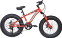 PLUTUS Spirit Fat Bike for Kids with Disc Brake Multi Speed (Red) 20 T (inch) Fat Tyre Cycle