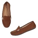 Pluxh Women Classic Ballet Flats Suede-Textured