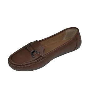 Pluxh Womens Elegant Ballet Flats with Metal