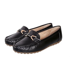 Pluxh Womens Elegant Ballet Flats with Metal