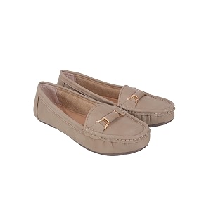 Pluxh Womens Elegant Ballet Flats with Metal