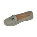 Pluxh Womens Elegant Ballet Flats with Metal