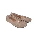 Pluxh Womens Elegant Ballet Flats with Metal