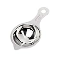 304 Stainless Steel Egg Yolk Separator, Egg Divider Dishwasher Safe, Professional Tool for Baking Cake, Egg Custards, Mayonnaise and More (1 PCS, Silver)