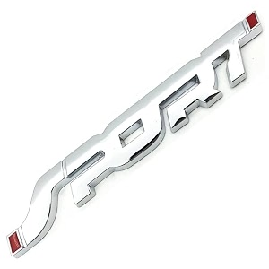 3d sport emblem for all cars amp bikes universal vehicle truck rv suv decor decal 3d raised letters bumper sticker 3m strong adhesive badge silver pack of 1