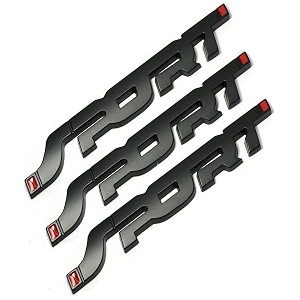 3d sport emblem for all cars amp bikes universal vehicle truck rv suv decor decal 3d raised letters bumper sticker 3m strong adhesive badge black pack of 3