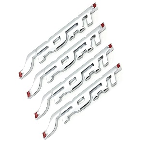 3d sport emblem for all cars amp bikes universal vehicle truck rv suv decor decal 3d raised letters bumper sticker 3m strong adhesive badge silver pack of 4
