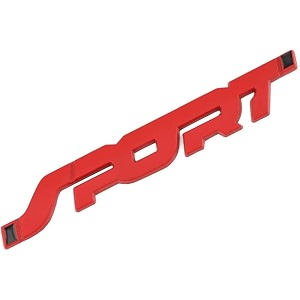 3d sport emblem for all cars amp bikes universal vehicle truck rv suv decor decal 3d raised letters bumper sticker 3m strong adhesive badge red pack of 1
