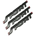3d sport Emblem for All Cars &amp; bikes Universal Vehicle, Truck, RV, SUV, Decor, Decal 3D Raised Letters Bumper Sticker, 3M Strong Adhesive Badge (BLACK, PACK OF 3)
