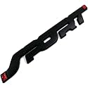 3d sport Emblem for All Cars & bikes Universal Vehicle, Truck, RV, SUV, Decor, Decal 3D Raised Letters Bumper Sticker, 3M Strong Adhesive Badge (BLACK, PACK OF 1)