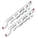 3d sport Emblem for All Cars &amp; bikes Universal Vehicle, Truck, RV, SUV, Decor, Decal 3D Raised Letters Bumper Sticker, 3M Strong Adhesive Badge (SILVER, PACK OF 2)