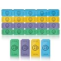 PM Company 1000 Raffle Tickets Single Smile Ticket Blue/Yellow/Purple/Green