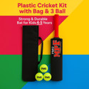 PMG Plastic Cricket Kit with Bag 