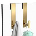 PMMASTO 7.5 Inch Shower Door Hooks, Gold- T Shape