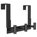 PMMASTO Door Hanger for 1-3/4 Inch Doors, Black- 3 Hooks, T Shape