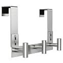 PMMASTO Door Hanger for 1-3/4 Inch Doors, Silver- 3 Hooks, T Shape