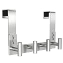PMMASTO Door Hanger for 1-3/4 Inch Doors, Silver- 4 Hooks, T Shape