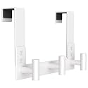 PMMASTO Door Hanger for 1-3/4 Inch Doors, White- 3 Hooks, T Shape