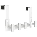 PMMASTO Door Hanger for 1-3/4 Inch Doors, White- 5 Hooks, T Shape