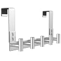 PMMASTO Door Hanger for 1-3/4 Inch Doors, Silver- 5 Hooks, T Shape