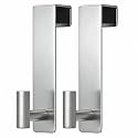 PMMASTO Door Hooks for 1-3/4 Inch Doors, Silver- 2 Pack, T Shape