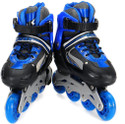 PN-AUK High quality Skating in-line Shoe have different size and with PU LED wheel In-line Adults Size  6 UK - 9 UK (Adjustable, Beginner, Blue)