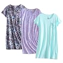PNAEONG 3 Pack Women39s Cotton Nightgown Short