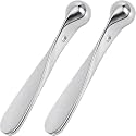 Pndeyo 2pcs Eye Cream Applicator, 2.32x0.39in, Silver