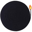 Pndeyo 65.6 Ft 1/8''(4mm) Oil Lamp Wicks, Round Cotton Lamp Wicks Burner, Braided Candle Replacement Wicks for Alcohol Kerosene Lamp Torches Lantern- Black