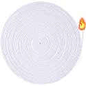 Pndeyo 65.6 Ft 1/8''(4mm) Oil Lamp Wicks, Cotton, White