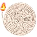 Pndeyo 98.4 Ft 1/8''(4mm) Oil Lamp Wicks, Cotton, Beige