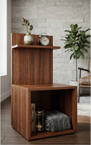 PNDG Engineered Wood Open Book Shelf