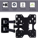 PNETROME Heavy Duty Wall Mount Stand for 23 to 43 inch LED/LCD TV (Black) TV Stand Base (Furniture Accessories, Iron)
