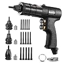 Pneumatic Rivet Nut Gun 8-32,10-24,1/4-20 with Replacement Mandrels, RPM 1500 Industrial Grade Pull Rivnut Gun MODEI:LM08 Button Switch