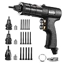 Pneumatic Rivet Nut Gun M4,M5,M6 with Replacement Mandrels, RPM 1500 Industrial Grade Pull Rivnut Gun MODEI:LM08 Button Switch