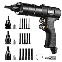 Pneumatic Rivet Nut Gun M6 M8 M10 Metric with Self-locking Head Gun,Industrial Grade Adjustable Speed Pull Rivnut Gun Model:LM07 Button Switch